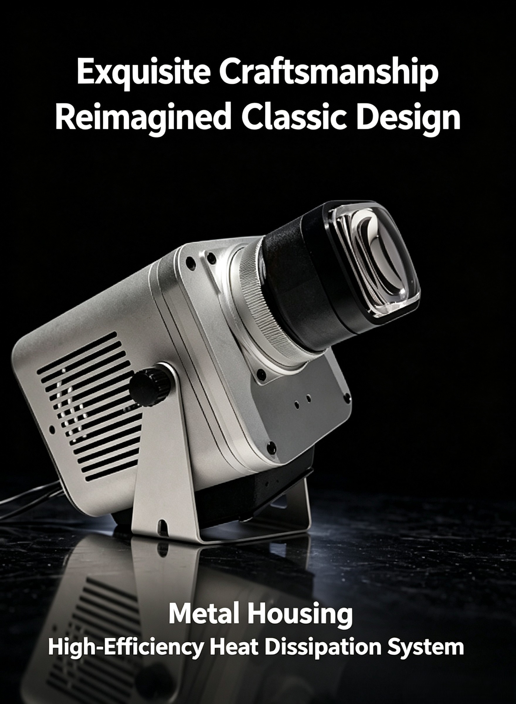 Projection light closeup feature view